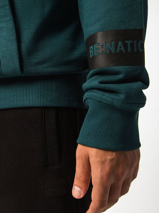 Ζακέτα με Κουκούλα Pine Green