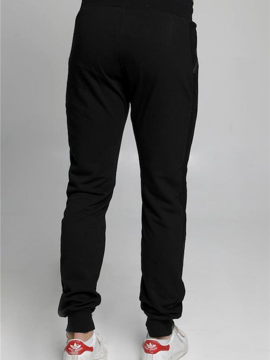 Paco & Co Men's Sweatpants with Rubber Black