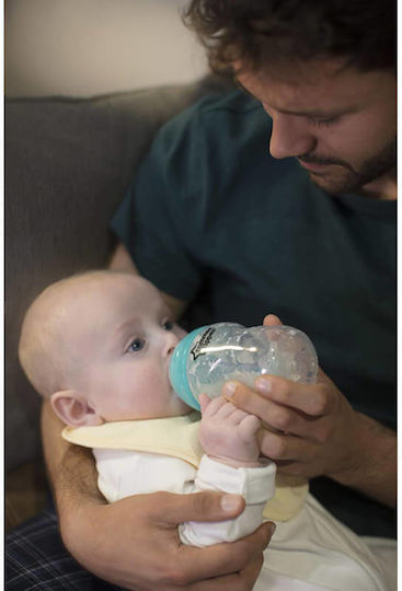 Tommee Tippee Plastic Baby Bottle Advanced Anti-Colic With Silicone Teat For 0+ Months Blue 260ml
