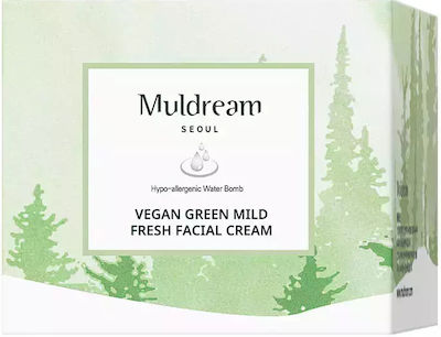 Muldream Vegan Green Mild Fresh Blemishes 24h Cream Suitable for Oily/Combination Skin 60ml