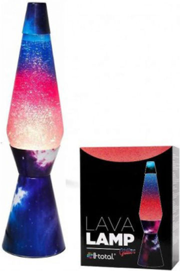 Total Gift Dekoratives Tischlicht LED Lavalampe 9,2x9,2x40cm