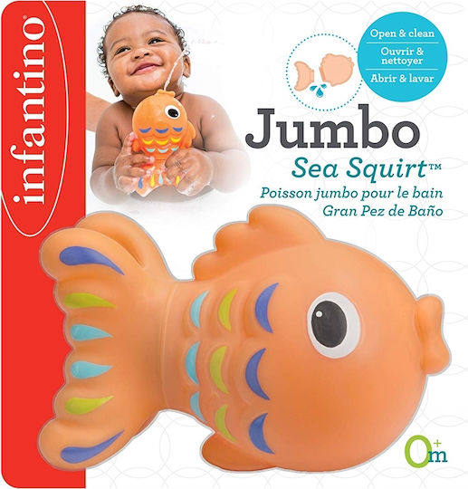 Infantino Jumbo Sea Squirt Fish Water Face for 0++ Months