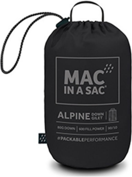 Alpine Αμάνικο Μπουφάν Puffer Αδιάβροχο Μαύρο