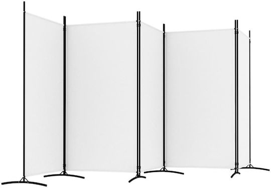 vidaXL Dekorativer Paravent Stoff mit 5 Blättern 433x180cm