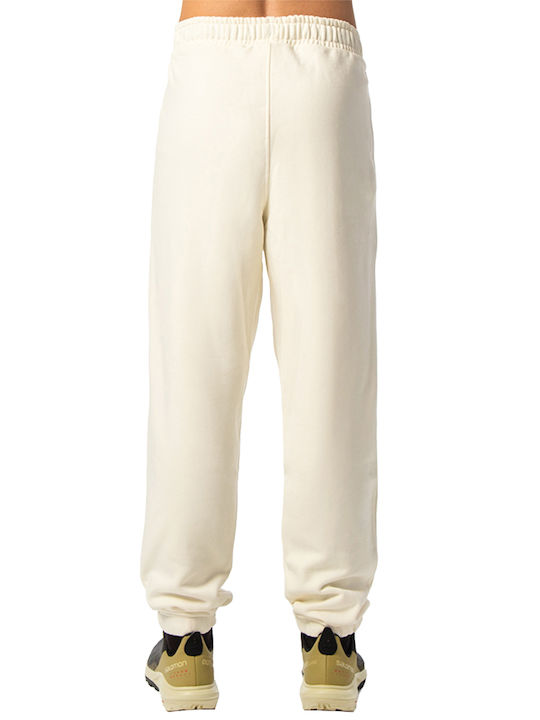 Be:Nation Men's Sweatpants with Rubber Off White