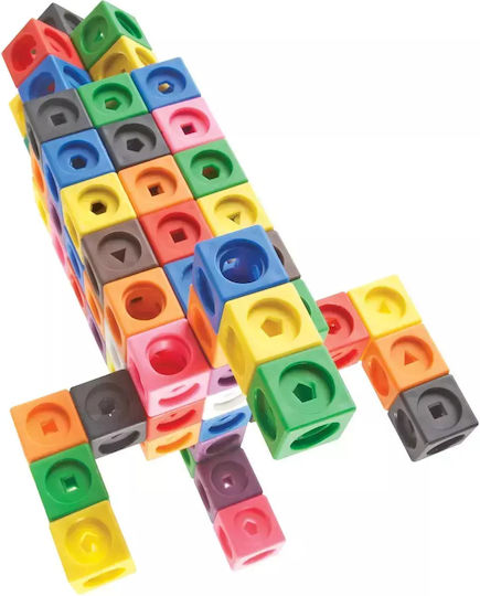 Learning Resources Mathlink Cubes Big Builders STEM Joc Educațional de Cunoștințe pentru 5+ ani Ani