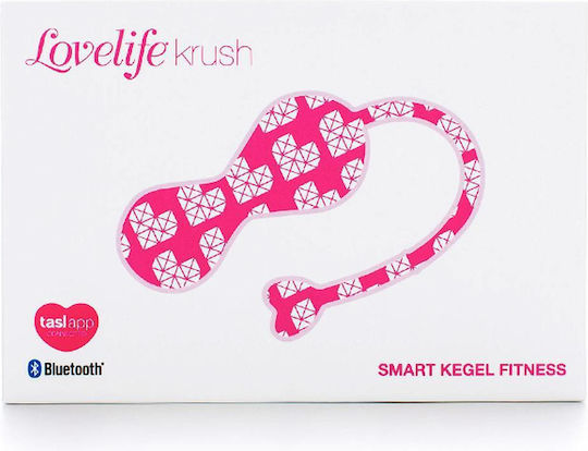 Ohmibod Lovelife Krush Bile vaginale cu vibrație Bile de con Bluetooth conectate la aplicații Pink