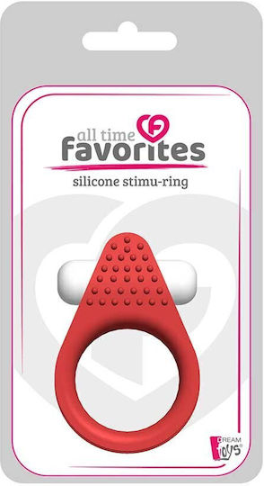 Dream Toys Lit Up Silicone Stimu Ring 1 Ring Schwanz Silikon Rot