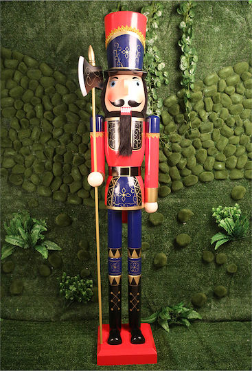 JK Home Decoration Nutcracker de Crăciun Lemn Înălțime 150cm.