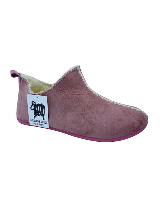 Comfy Anatomic Closed-Back Women's Slippers In Pink Colour