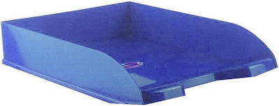 Next Transparent Filing Tray Plastic 3τμχ Blue 34.5x6.5x25.5cm