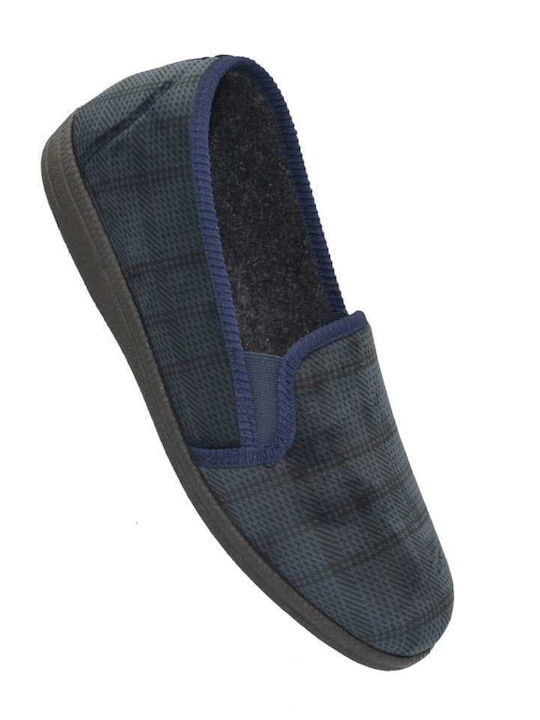 B-Soft Heel Enclosed Men's Slipper Blue