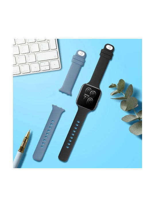 KWmobile 2 τμχ. Λουράκι Black / Blue Grey (Oppo Watch 41mm) KWmobile 2 τμχ. Λουράκι Black / Blue Grey (Oppo Watch 41mm)