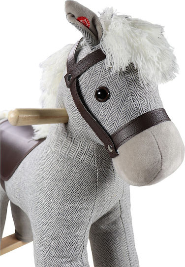 Tryco Wooden Rocking Toy Horse for 3+ months Gray