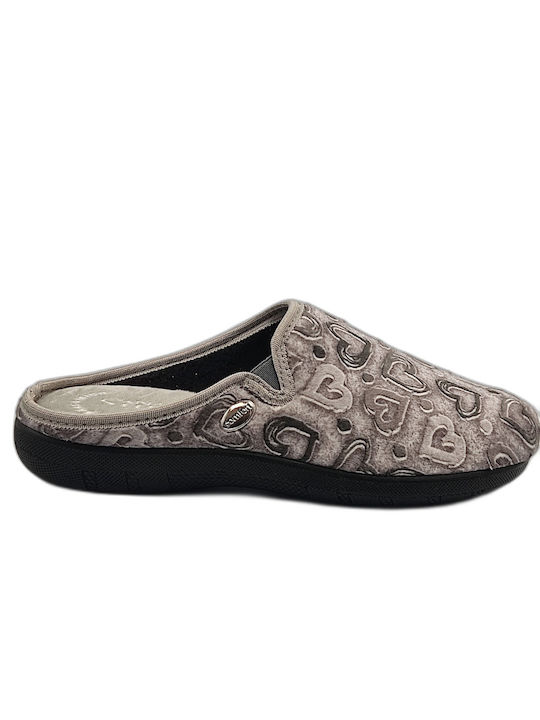 Sanaflex 1225 JENNY Anatomical women's winter slippers, color GRIGIO