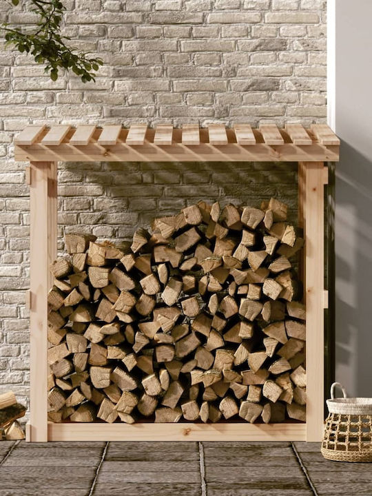 vidaXL Hölzernes Box Holzlagerung 108x64.5x109cm Beige