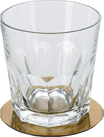 Rund Untersetzer Metallisch mit Gestell Silber 11cm 6Stück