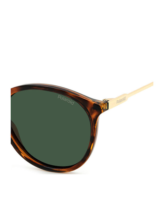 Polaroid Unisex Ochelari De Soare Cu Ramă Maro Tortoise Și Lentilă Polarized Verde PLD4129/S/X 086/UC