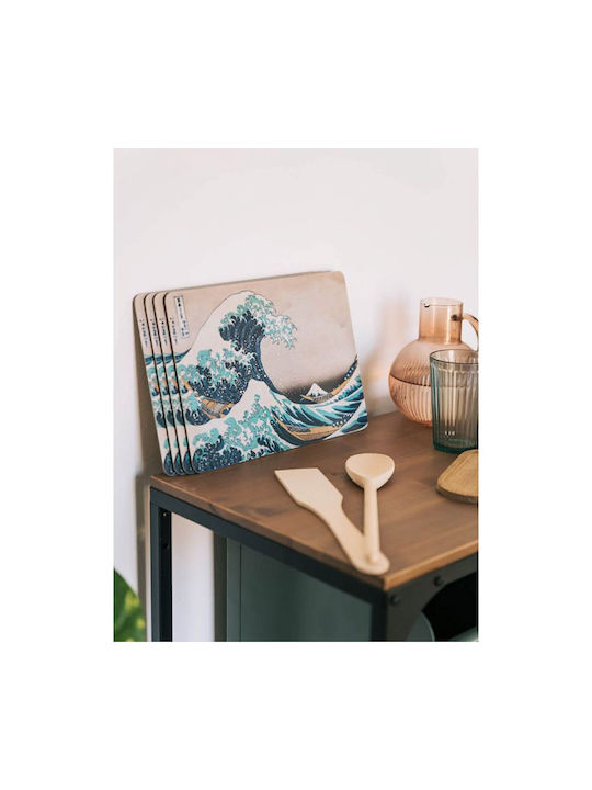 Grupo Erik Hokusai Kokonote Σουπλά από Φελλό Πολύχρωμο 29x20cm 4τμχ