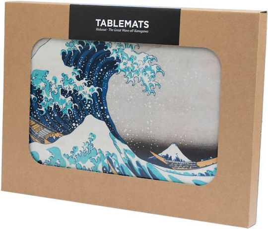 Grupo Erik Hokusai Kokonote Σουπλά από Φελλό Πολύχρωμο 29x20cm 4τμχ