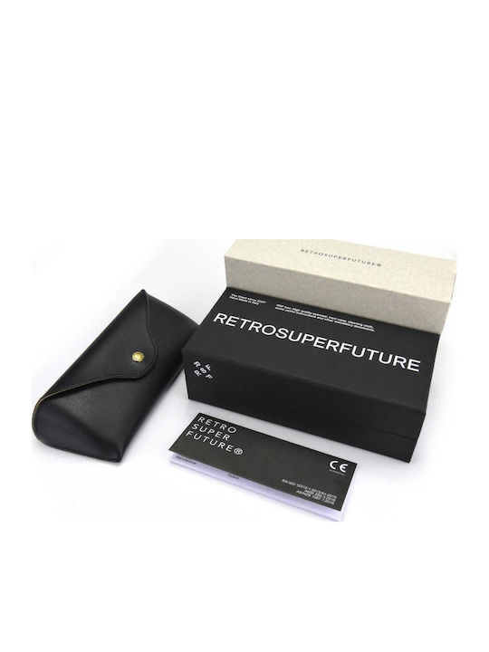 Retrosuperfuture Alva Unisex Sonnenbrille mit Kunststoff Gestell 38Y