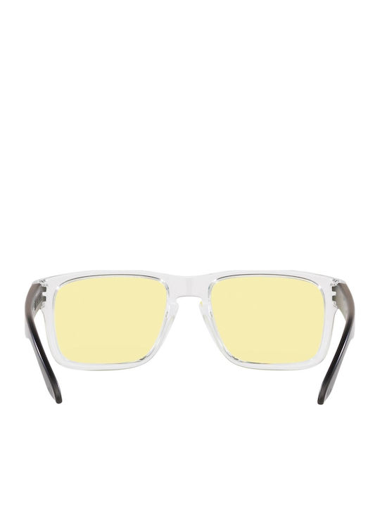 Oakley Holbrook Мъжки Слънчеви Очила със Сив Пластмасов Рамка и Жълти Стъкла