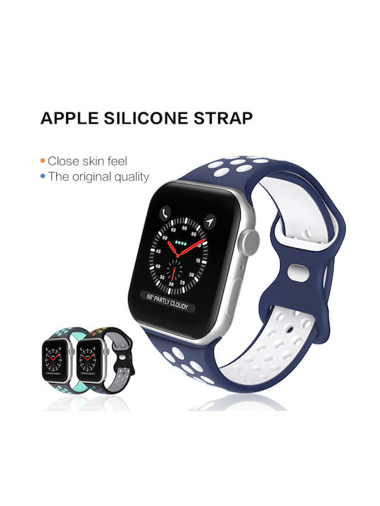 Sonique Sport Strap Silicone Black / Red (Apple Watch 38/40/41/42mm)