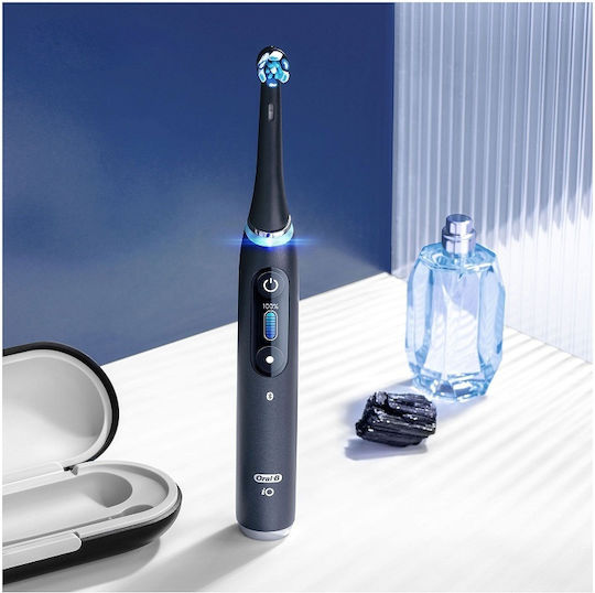 Oral-B IO Series 4 Electric Toothbrush with Timer, Pressure Sensor, and Travel Case Lava Black
