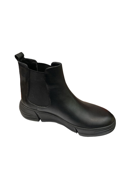 ACT 1010-U LEATHER BOOTS BLACK