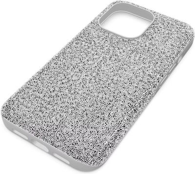 Swarovski High Plastic / Silicone Back Cover Silver (iPhone 14 Pro)