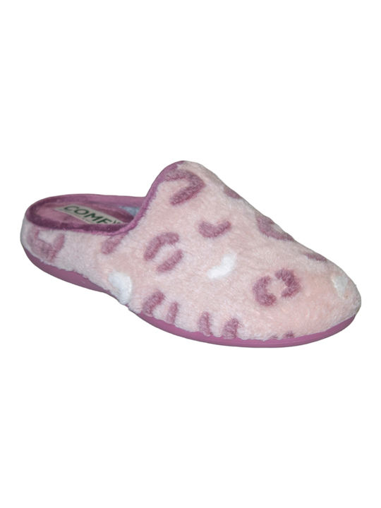 Women's anatomical slippers Comfy FST21-120 Pink-Purple