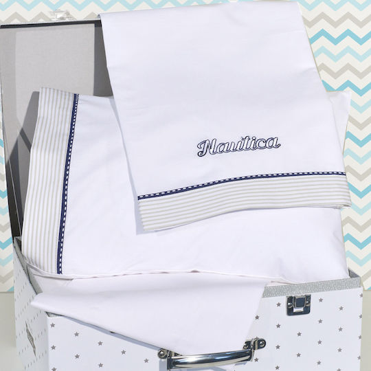 Nautica Σετ Striped Μπεζ 110x170εκ.