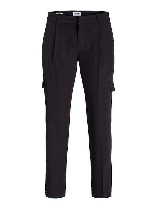 Pantaloni Bărbați Cargo Elastic Regular Fit Negru
