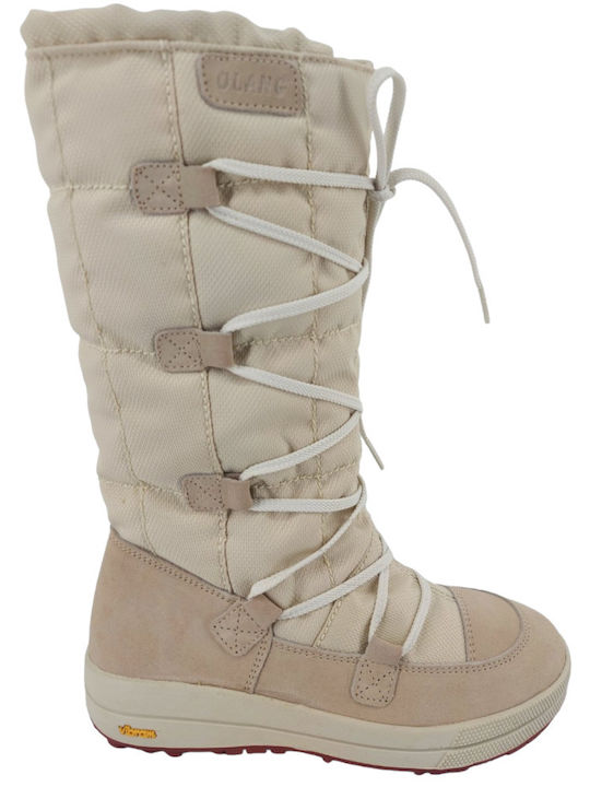 Olang Snow Boots with Laces Acacia Tex Beige