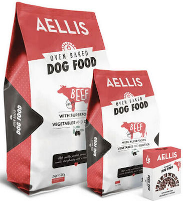 Aellis Oven Baked 2kg Dry Food for Adult Dogs with Calf