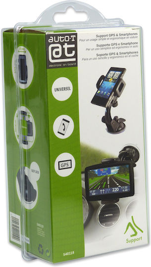 Auto-T Universal Car Mobile Holder with Adjustable Hooks Black