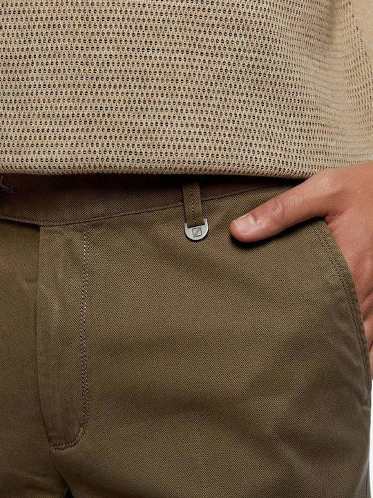 Pantaloni Bărbați Chino Elastic Regular Fit Bej