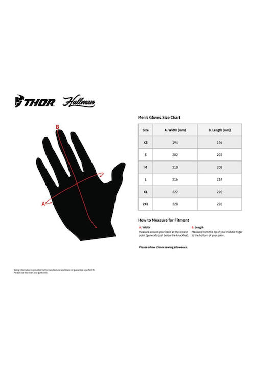 Thor Mx Agile Tech Καλοκαιρινά Ανδρικά Γάντια Μotocross Red / White / Black