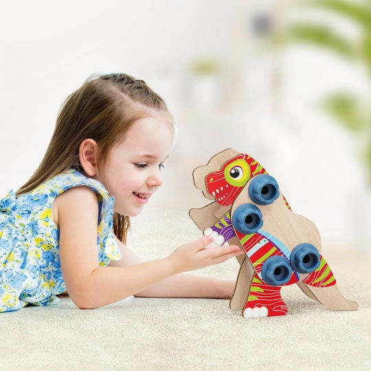 Quercetti Wooden Construction Toy Dino for Children 3+ years+ Years