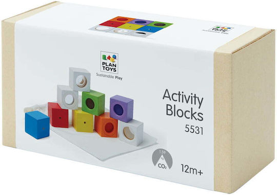Plan Toys Aktivitätswürfel Aktivitätswürfel aus Holz für 12++ Monate
