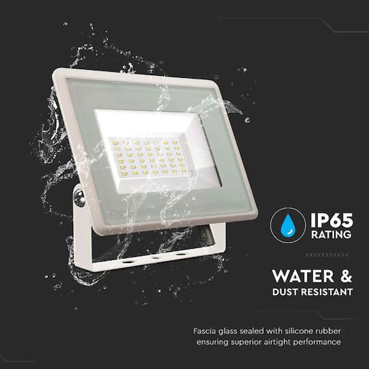 V-TAC F-class Στεγανός Προβολέας LED 30W Θερμό Λευκό 3000K IP65