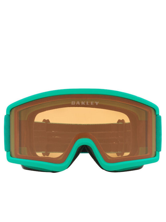 Oakley Target Line S Μάσκα Σκι & Snowboard Παιδική Πράσινη με Φακό σε Καφέ Χρώμα