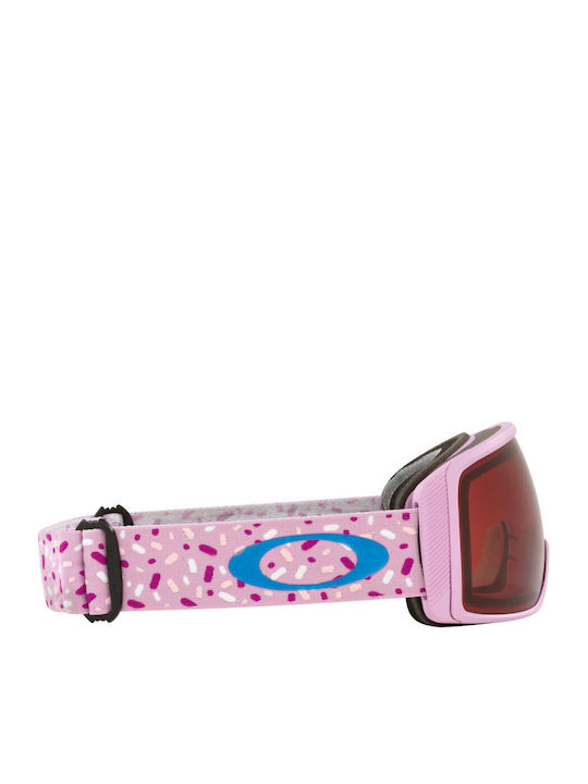 Oakley Flight Tracker S Ski & Snowboard Goggles Kids Pink with Lens in Brown Color