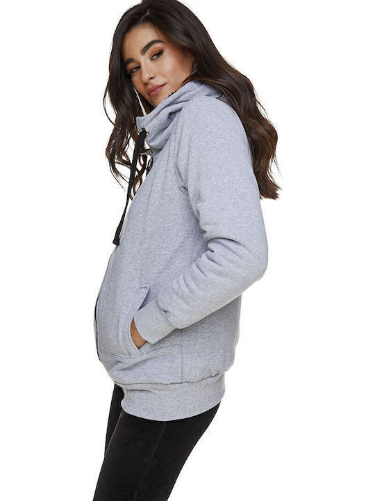 Cardigan With Gray Hood