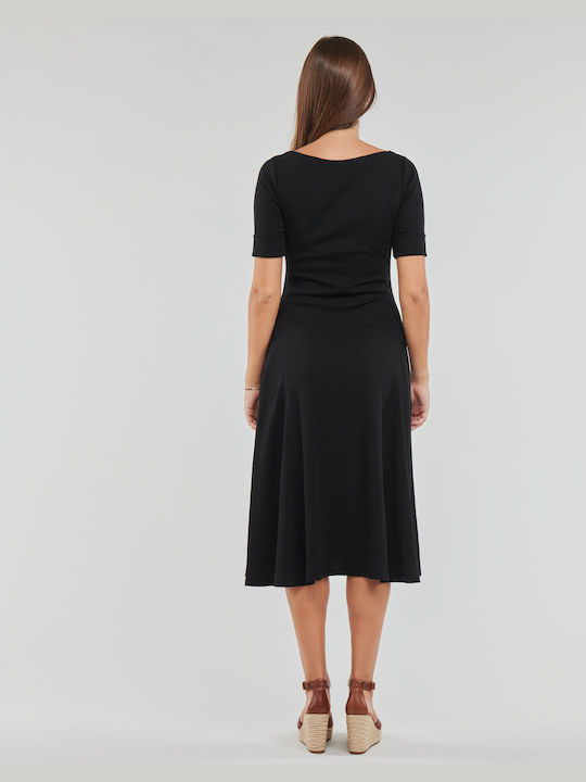 Ralph Lauren Midi Evening Dress Black