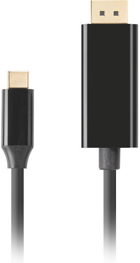 Lanberg Regular USB 3.2 Cablu USB-C bărbătesc - DisplayPort Negru 1.8m (CA-CMDP-10CU-0018-BK)