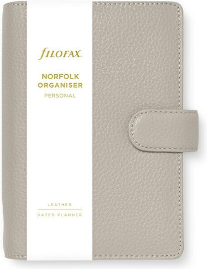 Filofax Norfolk Wöchentlich Veranstalter Weiß Leder 15x19.4cm Taupe