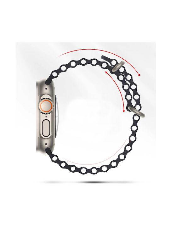Techsuit QuickFit Armband Silikon Marineblau (Apple Watch 42/44/45mm) KF2310821