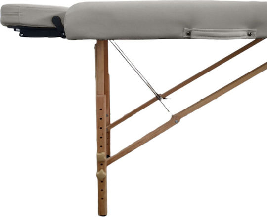 Medicin Wooden Portable Gray Massage and Physiotherapy Bed 186x60cm