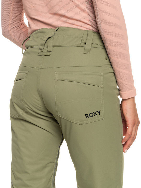 Roxy Backyard ERJTP03211-TPC0 Γυναικείο Παντελόνι Σκι & Snowboard Πράσινο